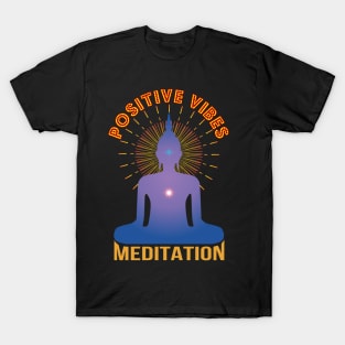 Positive Vibes Yoga Meditation T-Shirt